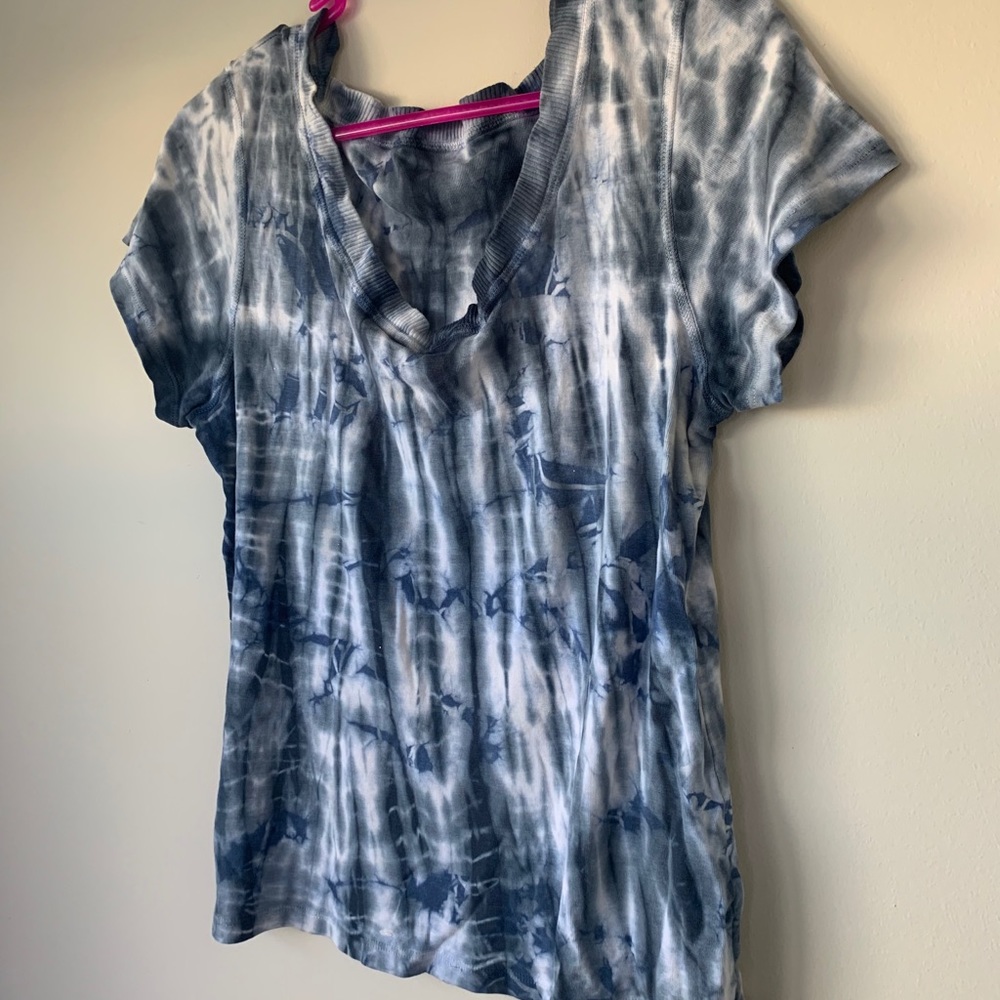 Tie-Dye T-Shirt Blue & White
